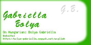 gabriella bolya business card